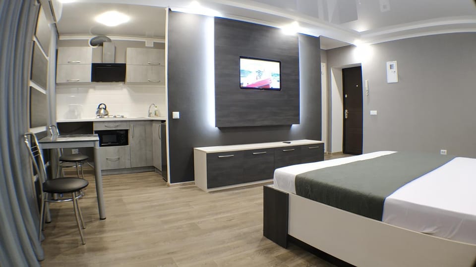 Communal lounge/ TV room, TV and multimedia, Kitchen or kitchenette, Photo of the whole room