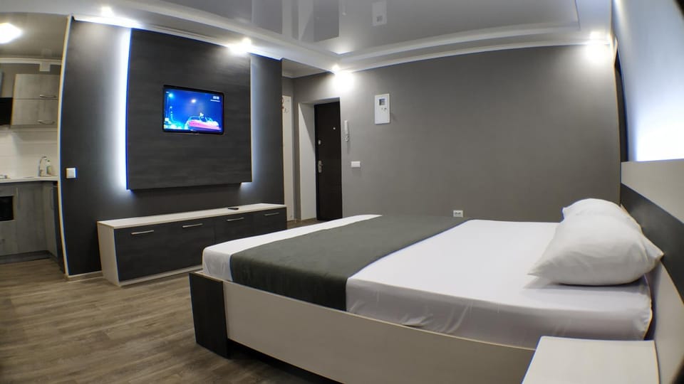 Communal lounge/ TV room, Bed, TV and multimedia, Photo of the whole room, Bedroom