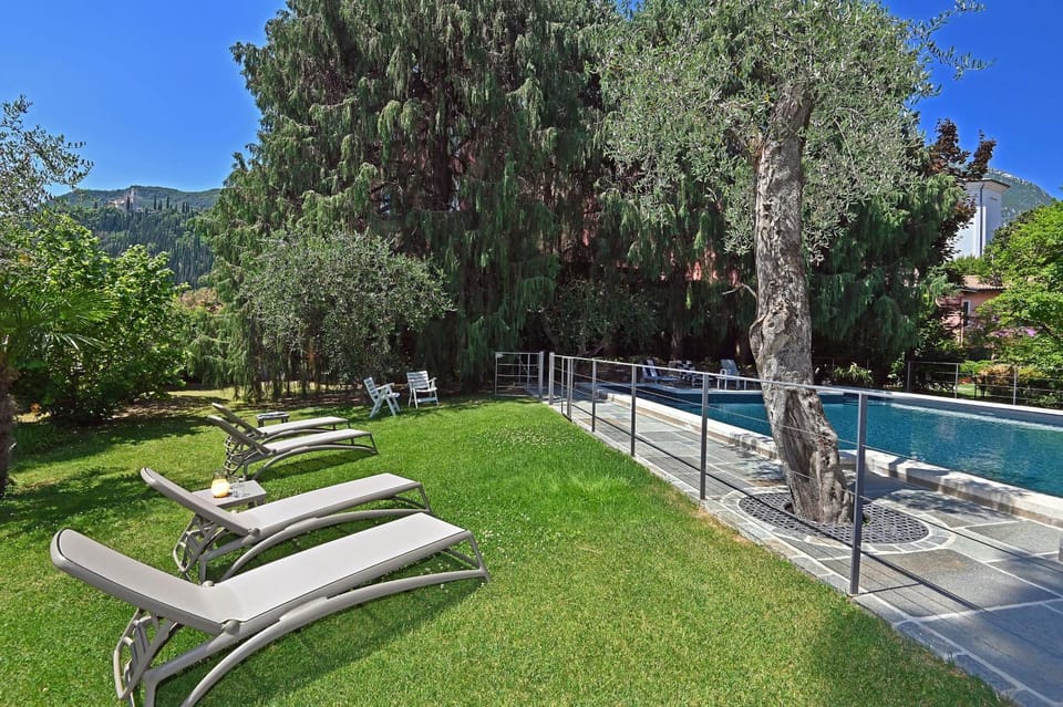 Property building, Living room, Swimming pool