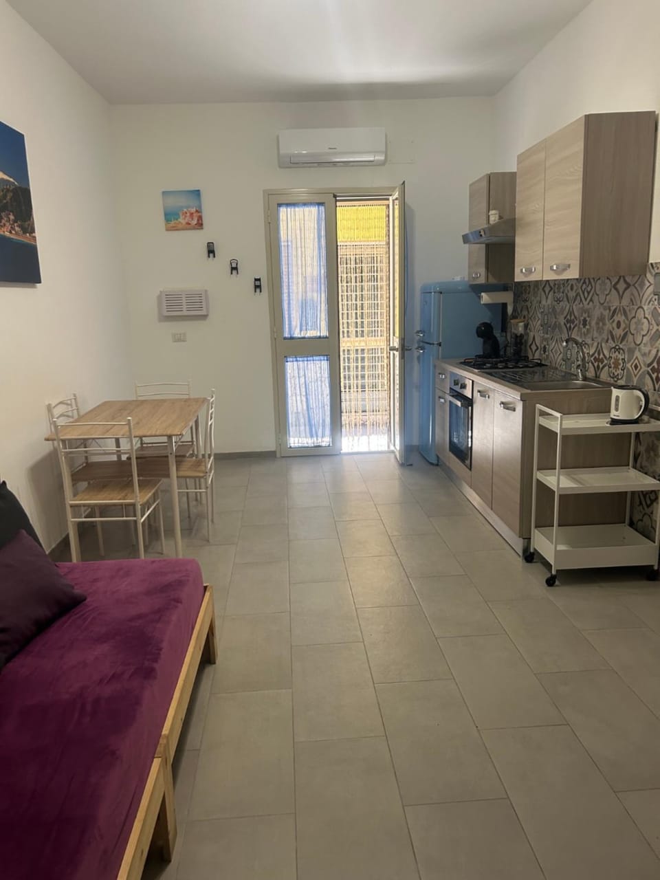 Living room, kitchen