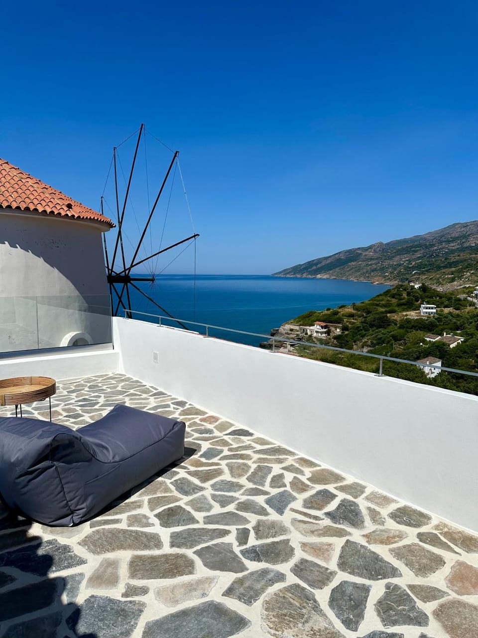 Patio, Day, Natural landscape, View (from property/room), Balcony/Terrace, Mountain view, Sea view