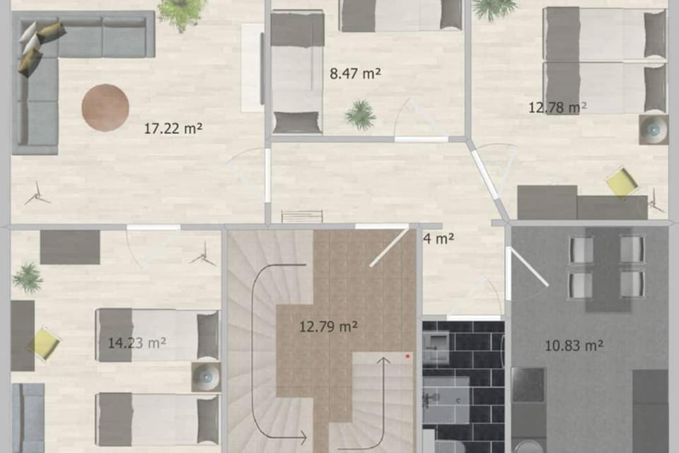Stylish 4ZI Netflix, Kaffeetimer, WIFI, Parken Apartment in Saxony