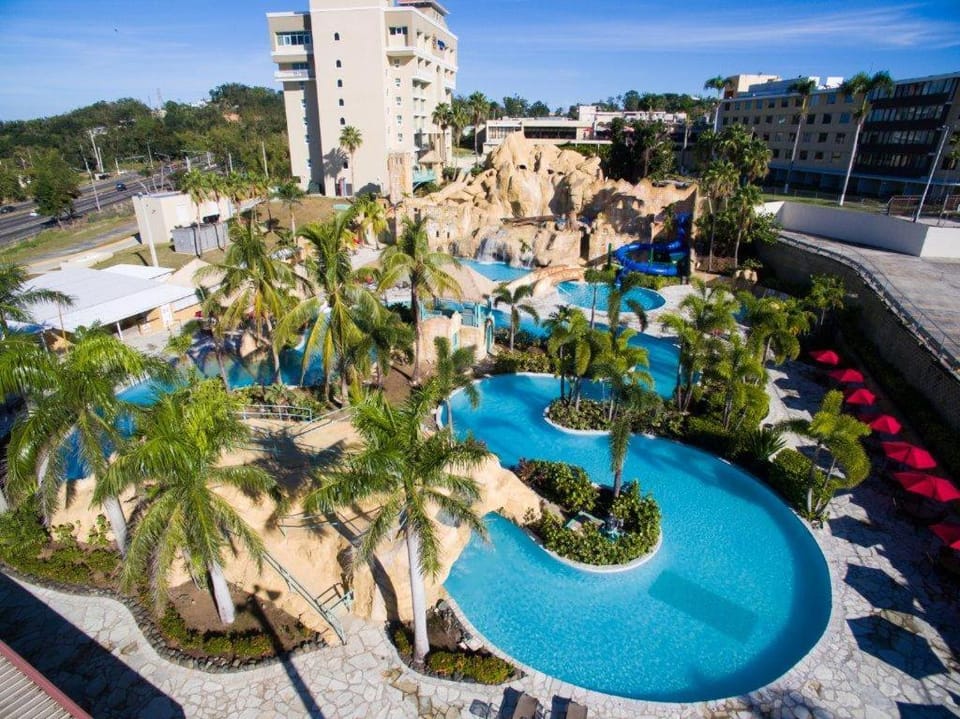 Property building, Day, Bird's eye view, Aqua park, Pool view, Swimming pool