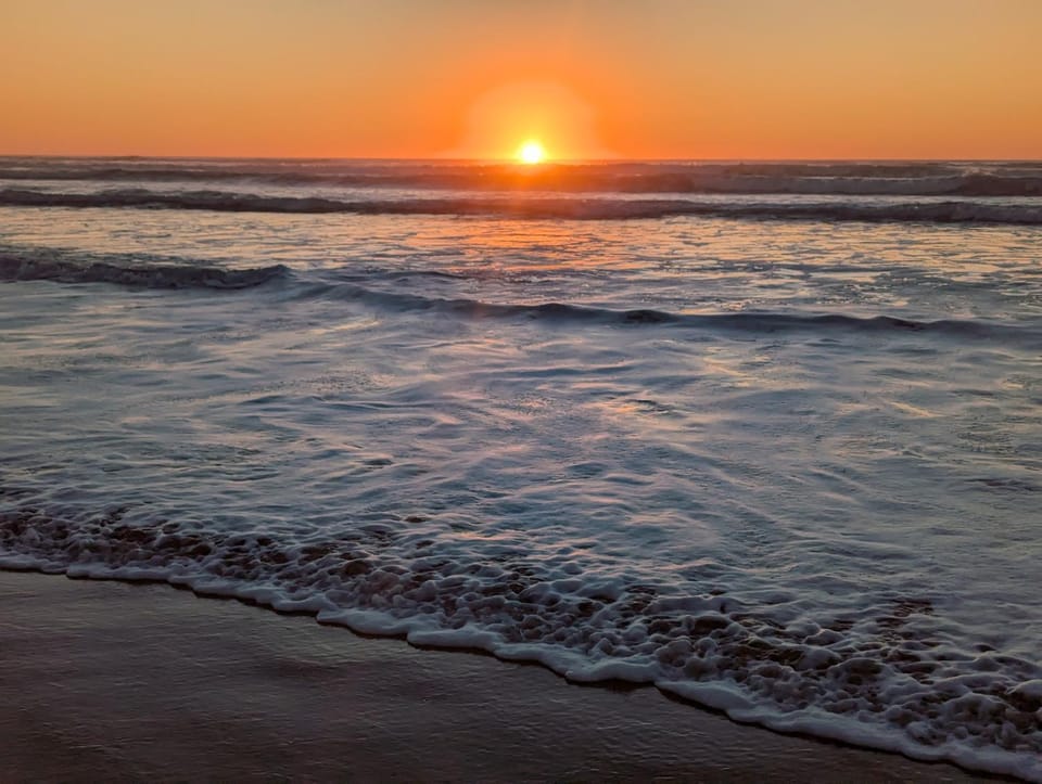 Natural landscape, Beach, Sunset