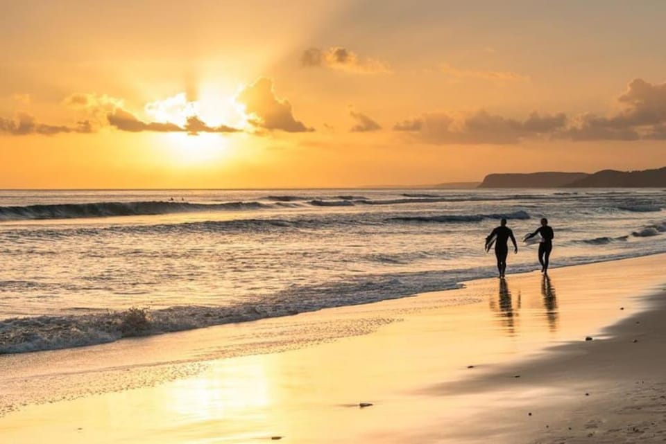 Natural landscape, Beach, Sea view, Sunset, group of guests
