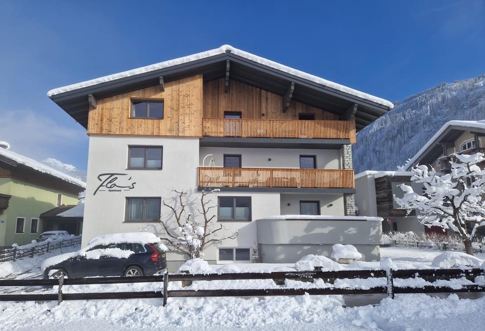 Property building, Winter, Mountain view, Parking