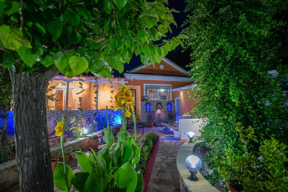 Night, Garden, Garden view