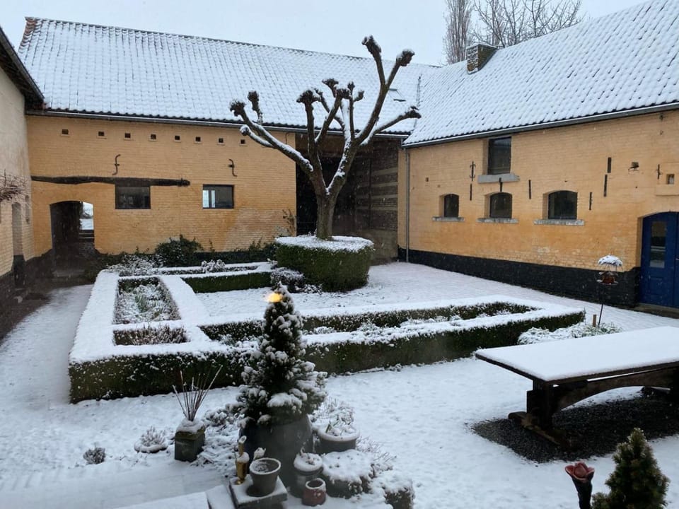 Winter, Inner courtyard view