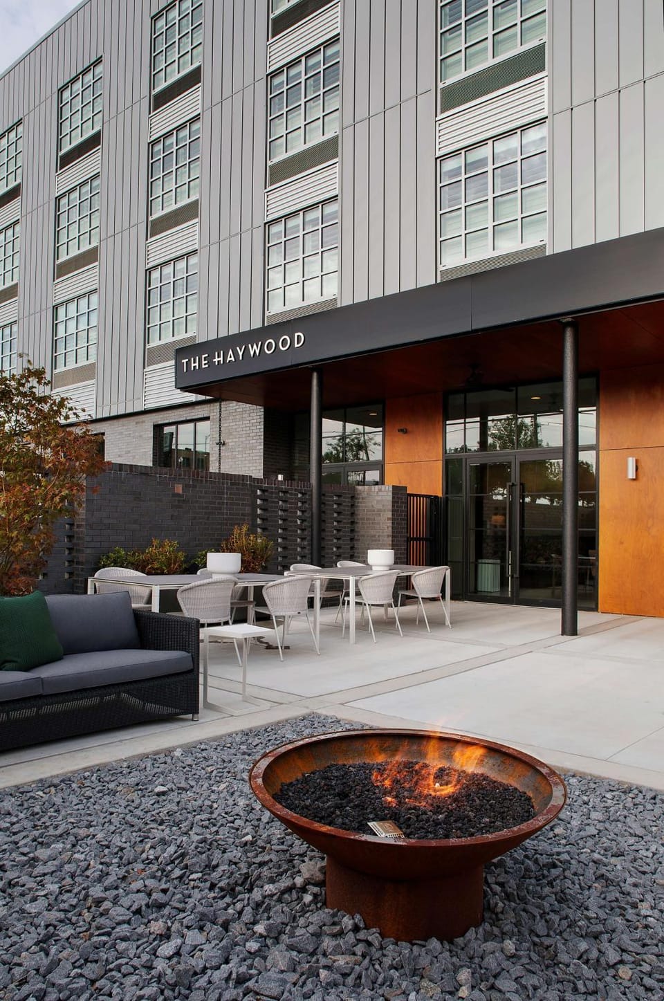 Patio, Seating area, flat iron