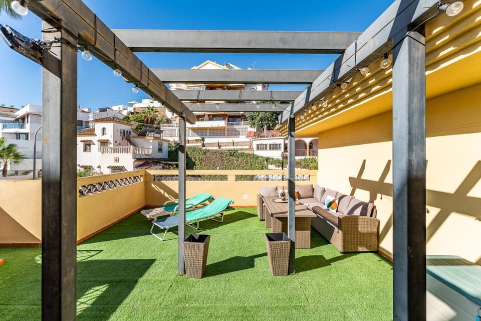 Property building, Patio, Day, View (from property/room), Balcony/Terrace, Balcony/Terrace, sunbed