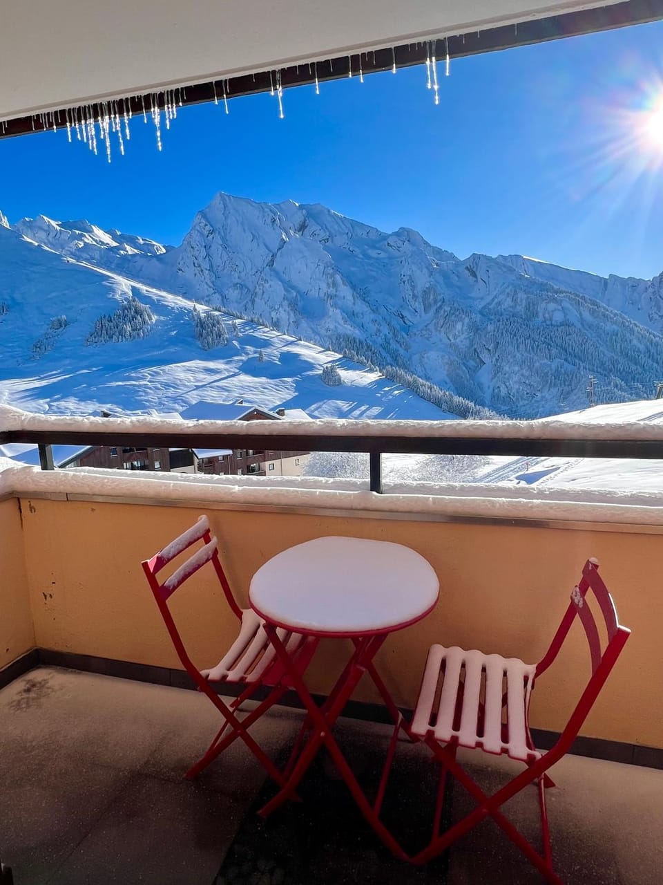 Natural landscape, Balcony/Terrace, Balcony/Terrace, Mountain view, Mountain view, Sunrise, Sunset