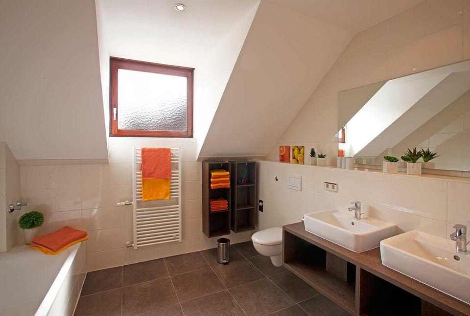 Property building, Bathroom, Living room