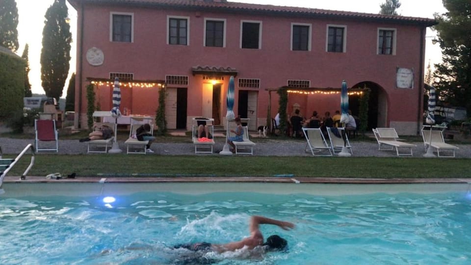 People, Pool view, Swimming pool, group of guests, sunbed