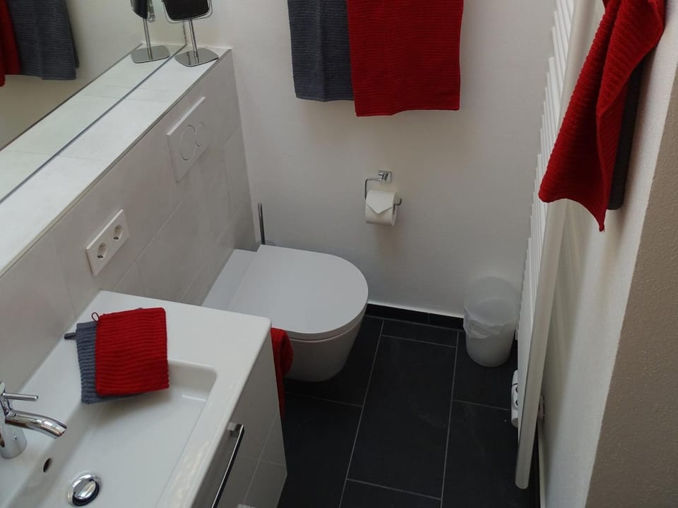 Bathroom, Living room