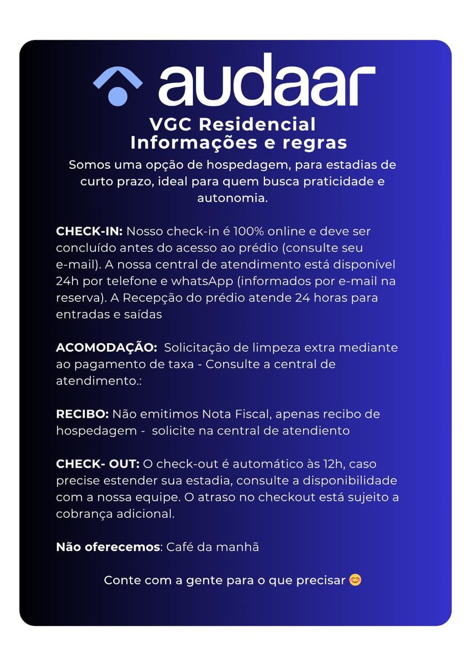 Audaar VGC Residencial - Vila Olimpia Apartment in Sao Paulo City