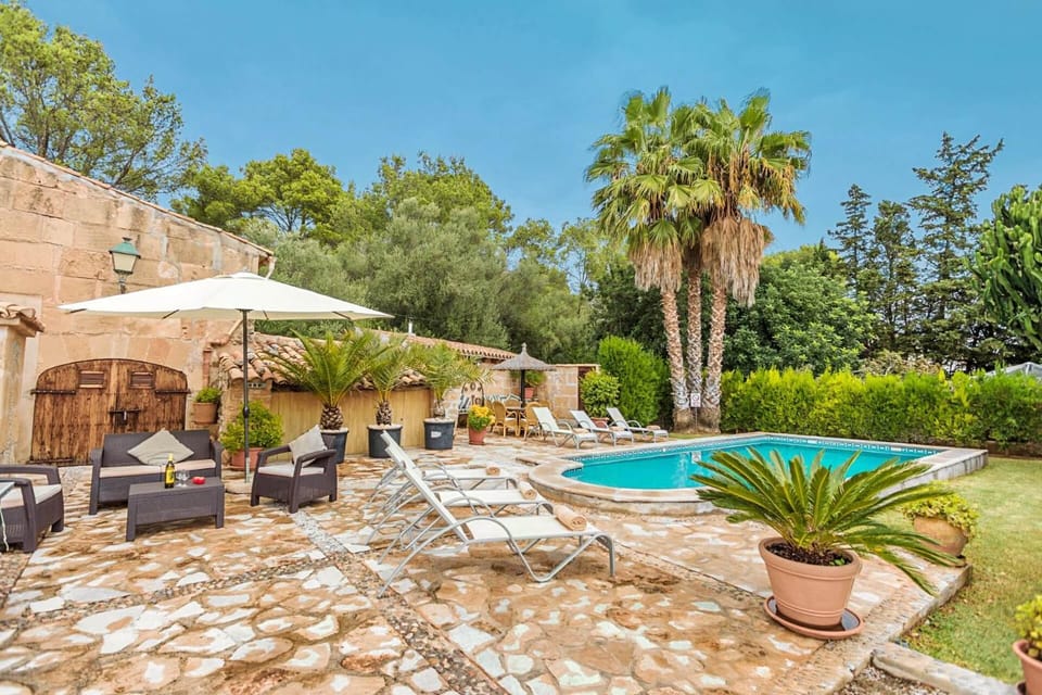 Patio, Natural landscape, Garden, Seating area, Swimming pool, Swimming pool, sunbed