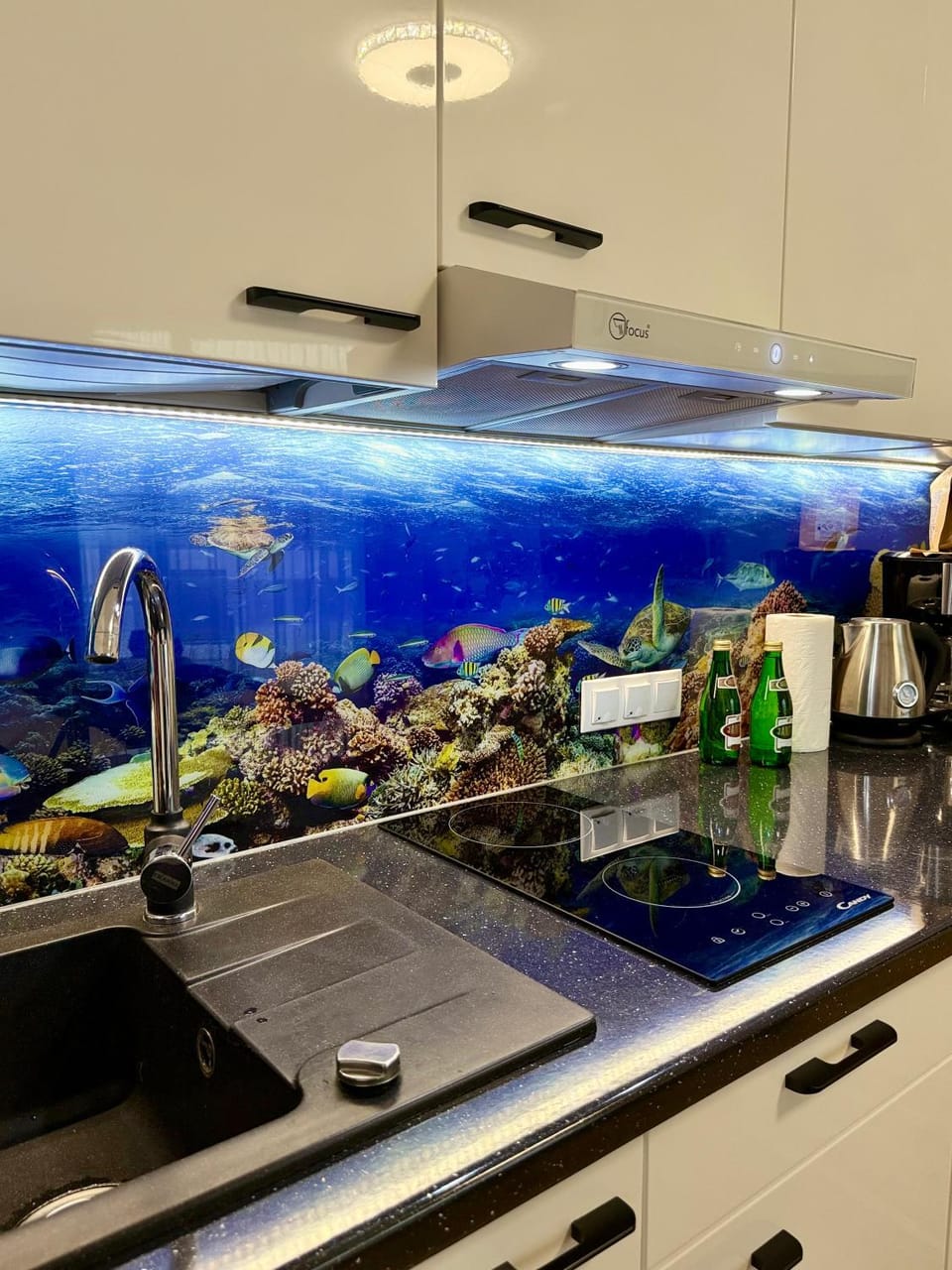 Kitchen or kitchenette, dishwasher, microwave, stove, kitchen