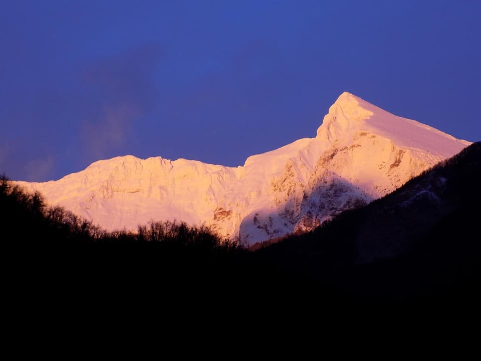 Natural landscape, Mountain view, Sunset