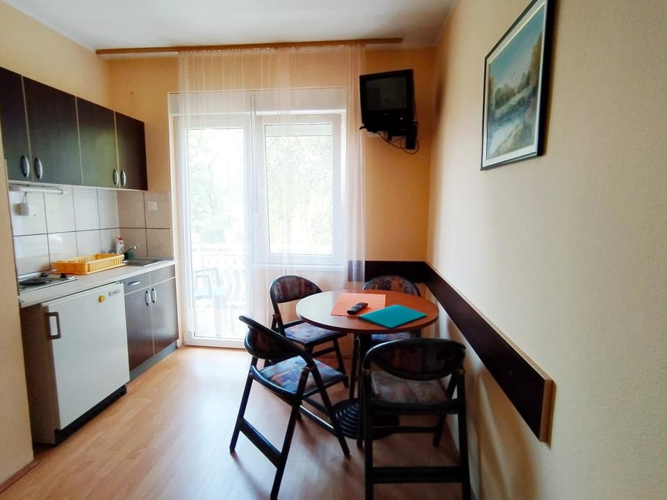 Coffee/tea facilities, Kitchen or kitchenette, Living room, Seating area