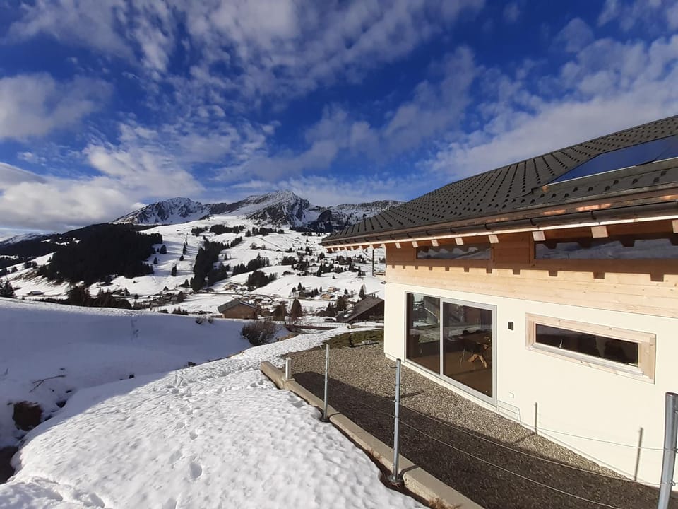 Property building, Natural landscape, Winter, Mountain view