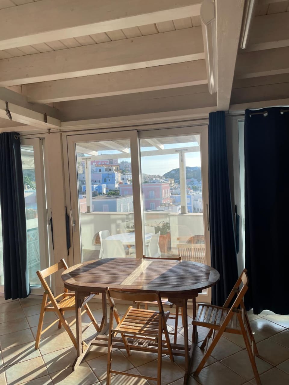 Patio, Day, View (from property/room), Balcony/Terrace, Living room, Seating area, Dining area