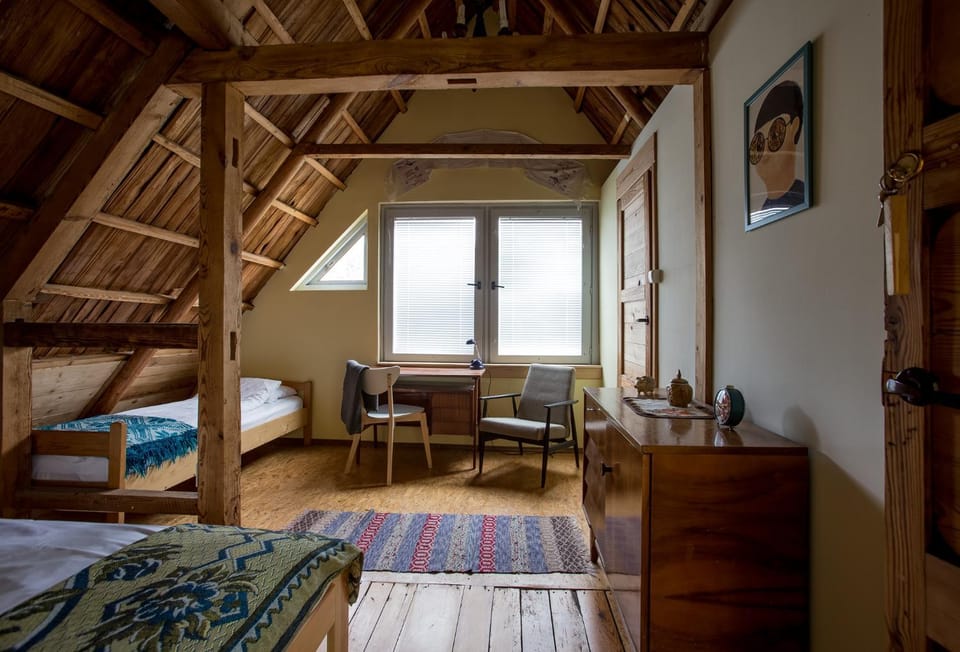 MorzeLas niebieski domek House in Belarus