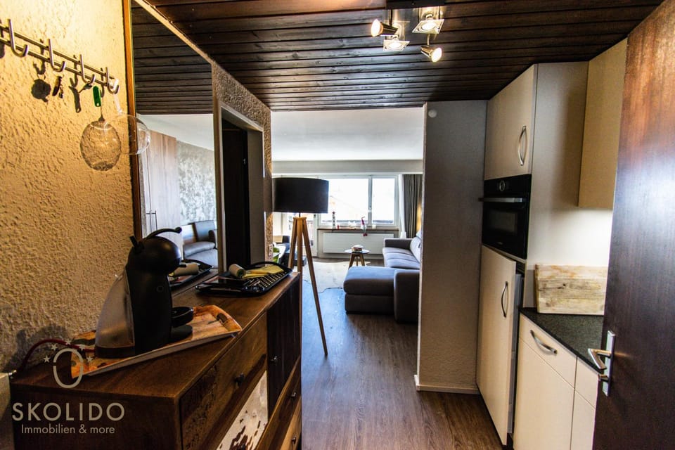 Living room, kitchen