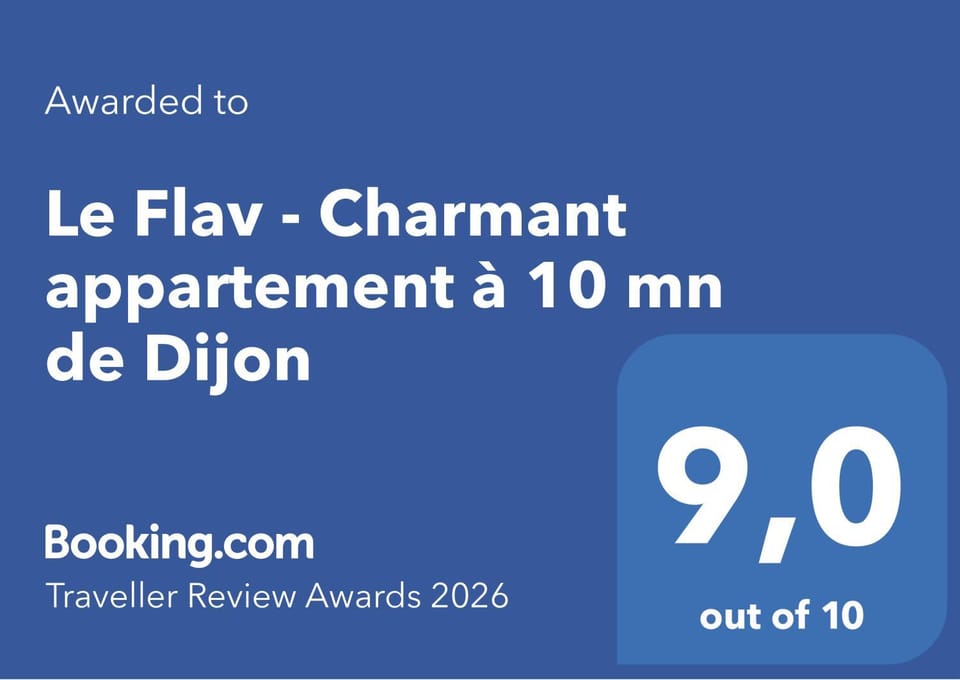 Le Flav - Charmant appartement à 10 mn de Dijon Apartment in Bourgogne-Franche-Comté