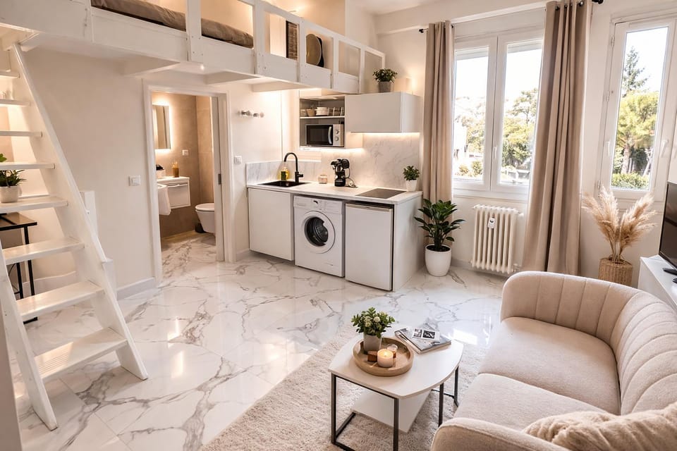 Studio chic rénové à 5 min du Palais & de la Croisette Cannes Apartment in Cannes