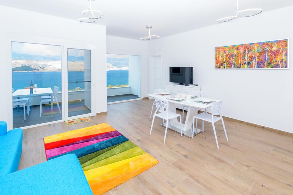 Balcony/Terrace, Living room, Seating area, Dining area, Sea view