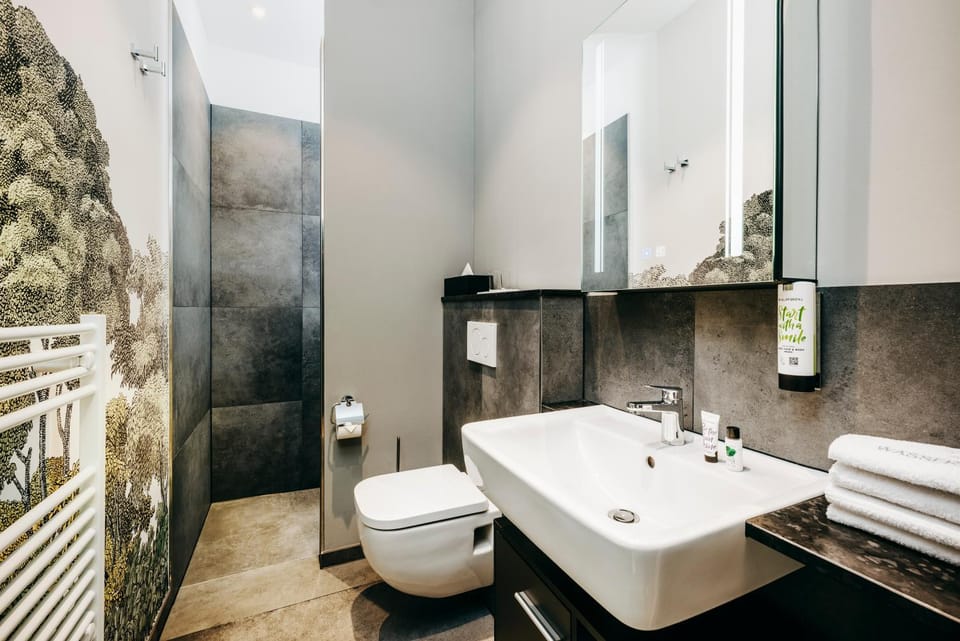 Shower, Toilet, Bathroom, towels