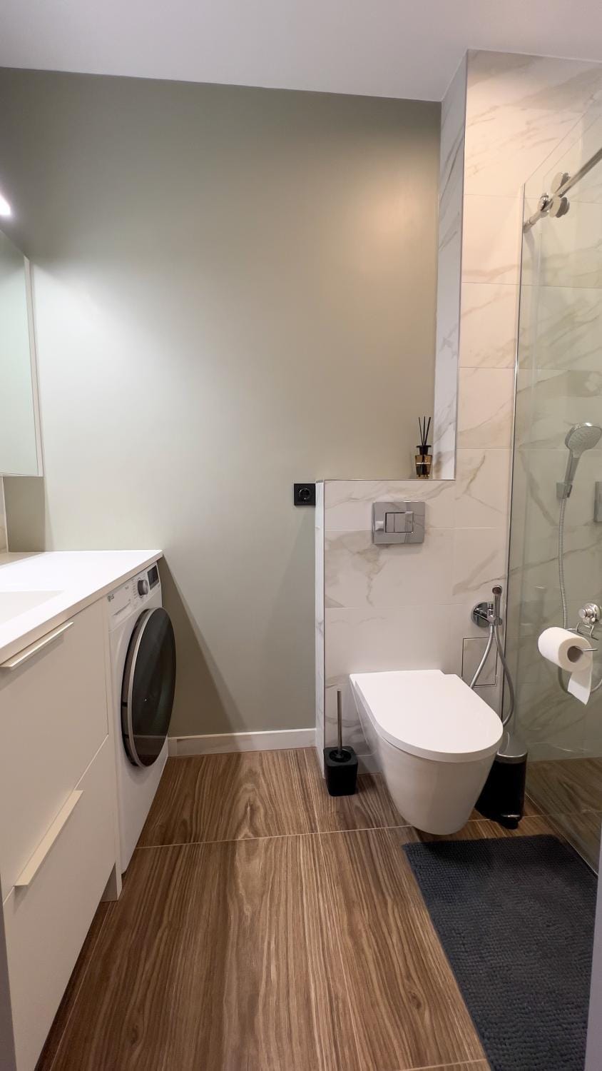 Toilet, bidet, washing machine