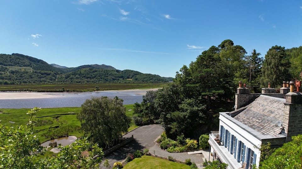 Property building, Natural landscape, Mountain view, River view
