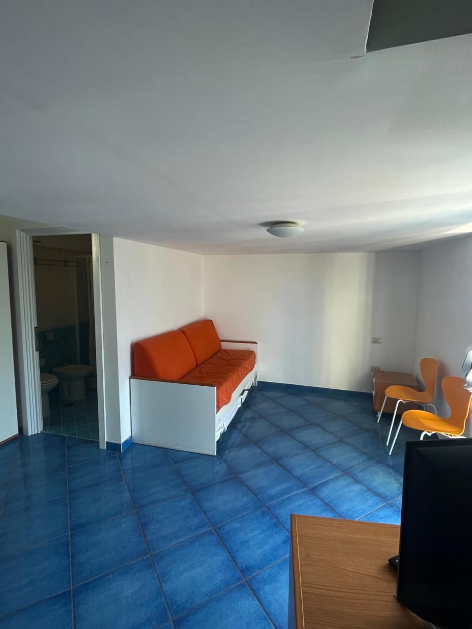 Bed, Living room, Photo of the whole room, Seating area, Bedroom