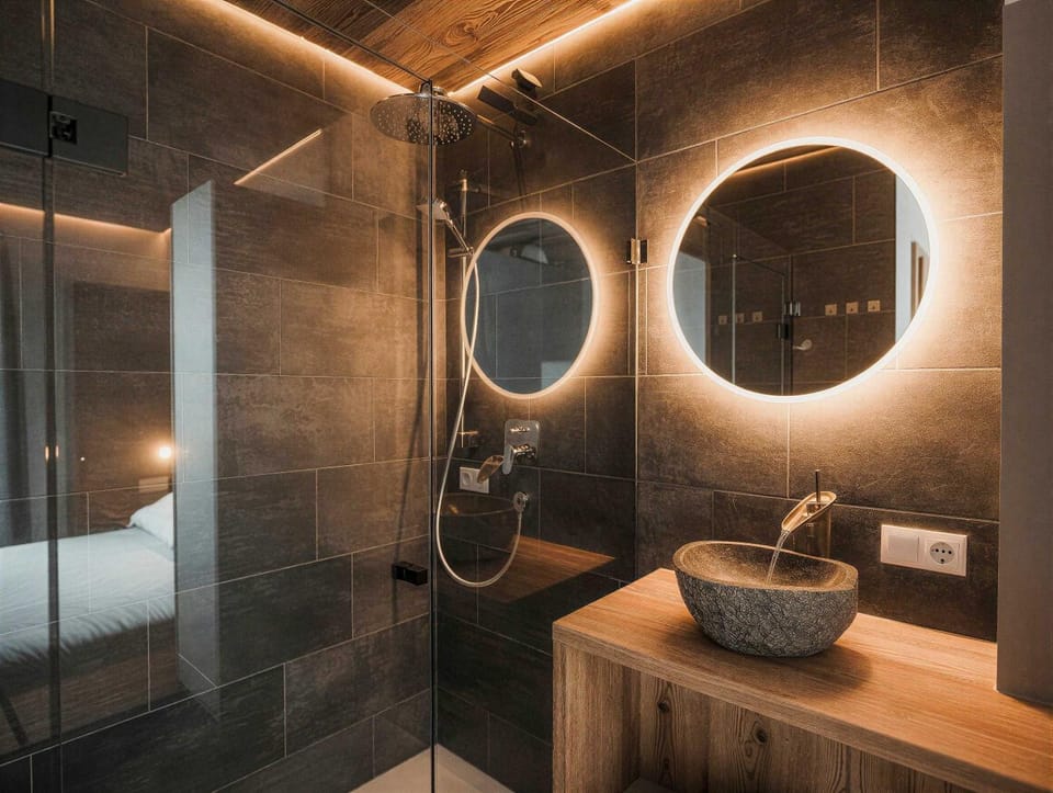 Shower, Bathroom, Bedroom