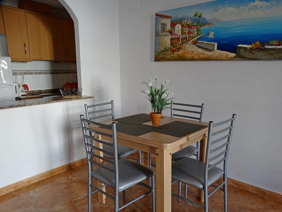 Kitchen or kitchenette, Living room, Dining area