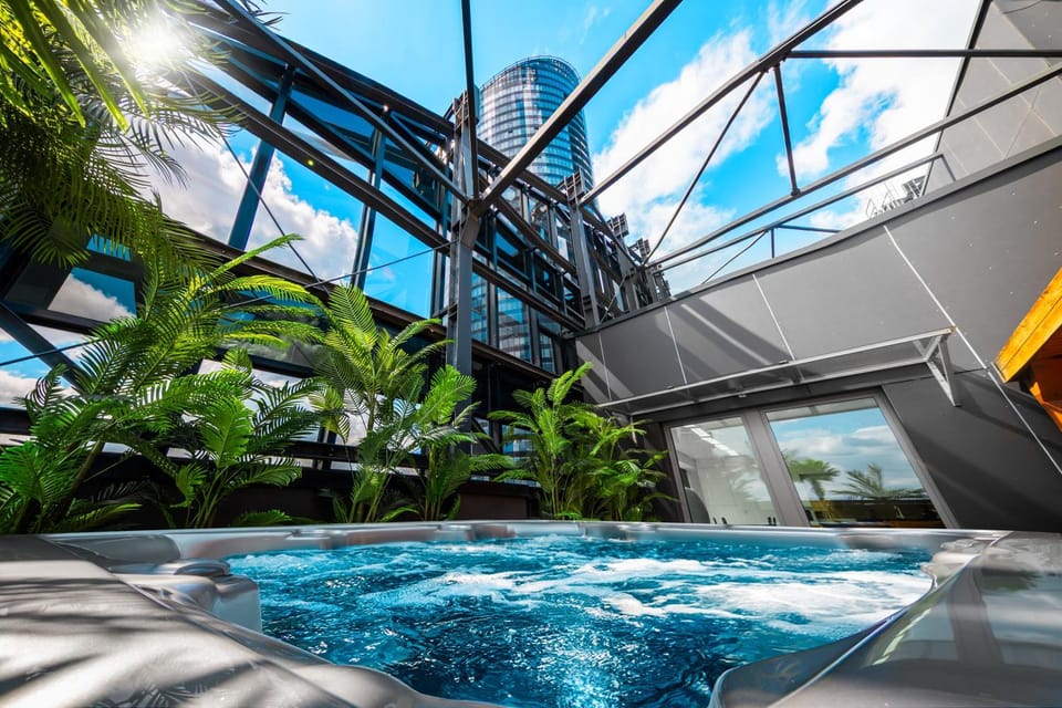 Day, Hot Tub, Sauna, Balcony/Terrace, Garden view, Sunrise