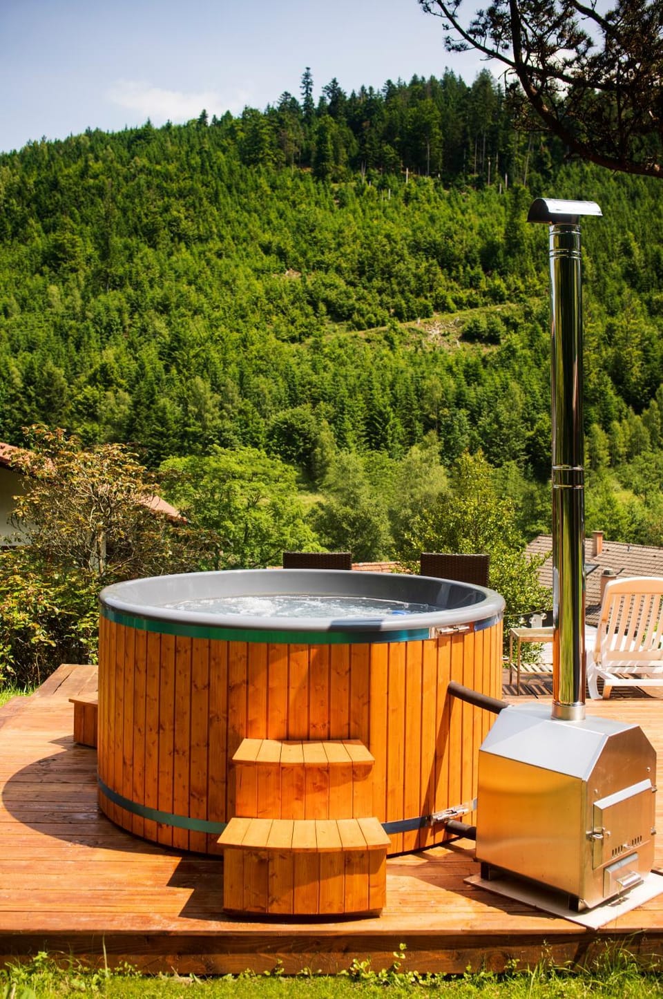 Natural landscape, Hot Tub, Mountain view