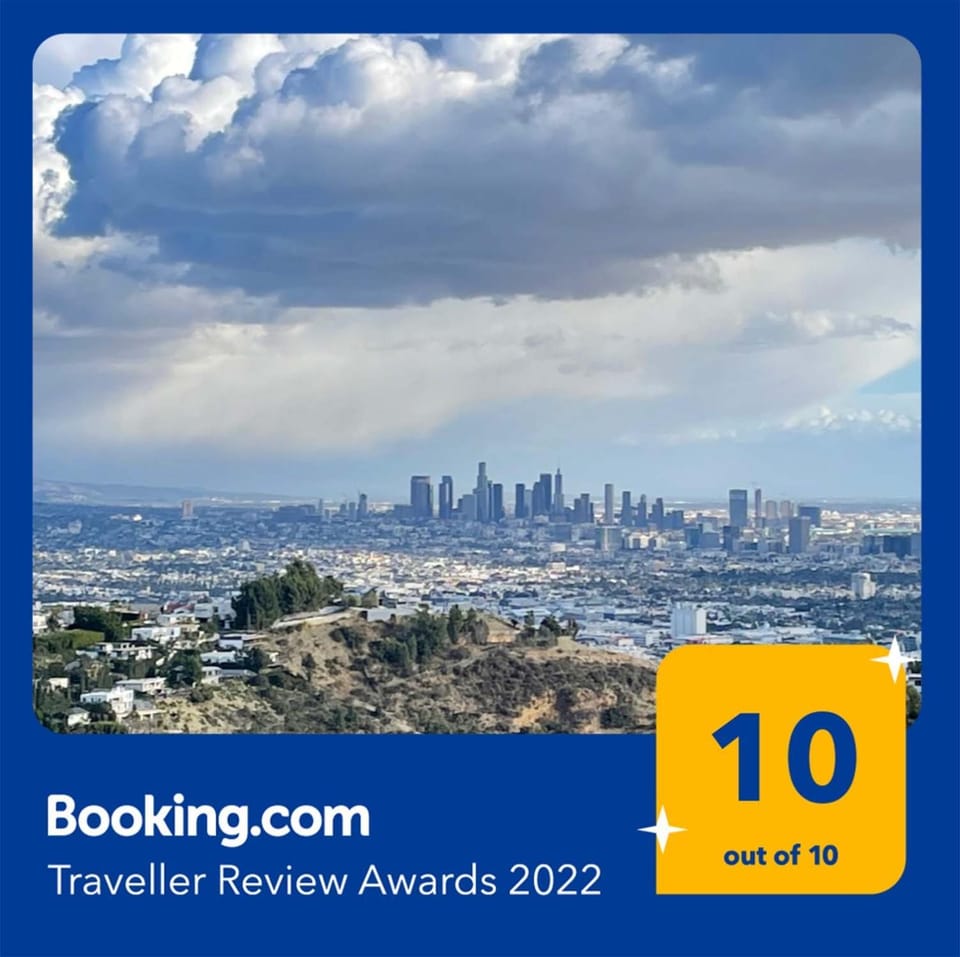 Text overlay, City view, Certificate/Award