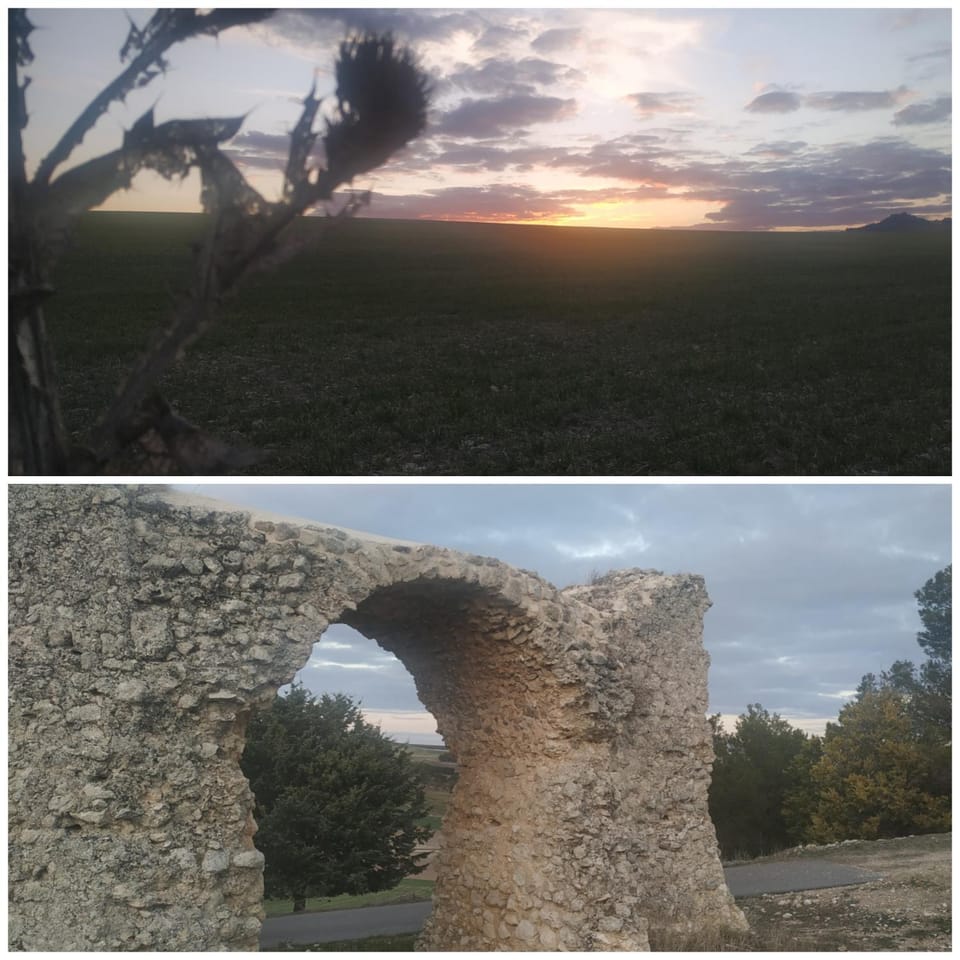 Nearby landmark, Natural landscape, Landmark view, Sunset