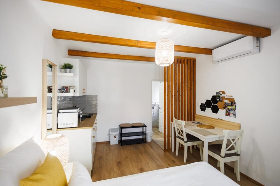 Bed, Kitchen or kitchenette, Photo of the whole room, Seating area, Dining area, Bedroom