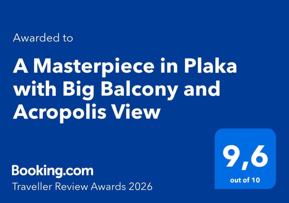 A Masterpiece in Plaka with Big Balcony and Acropolis View Apartment in Athens