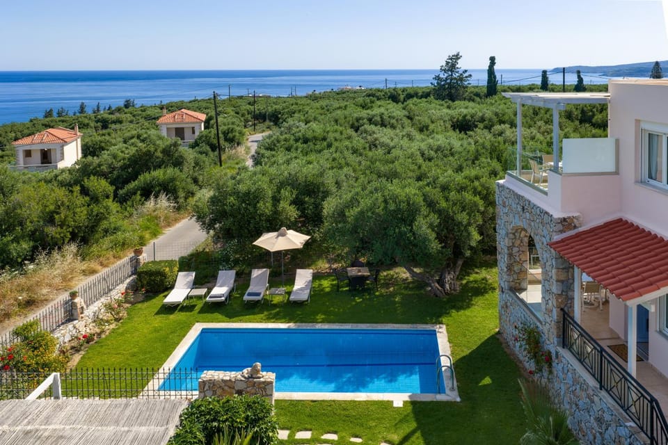Sea view villa Manolis with private pool near the beach Villa in Crete