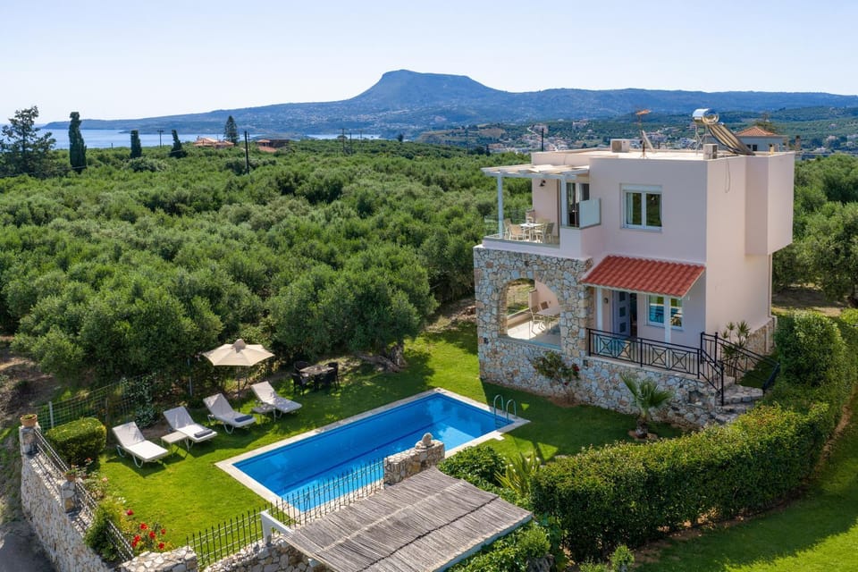 Sea view villa Manolis with private pool near the beach Villa in Crete