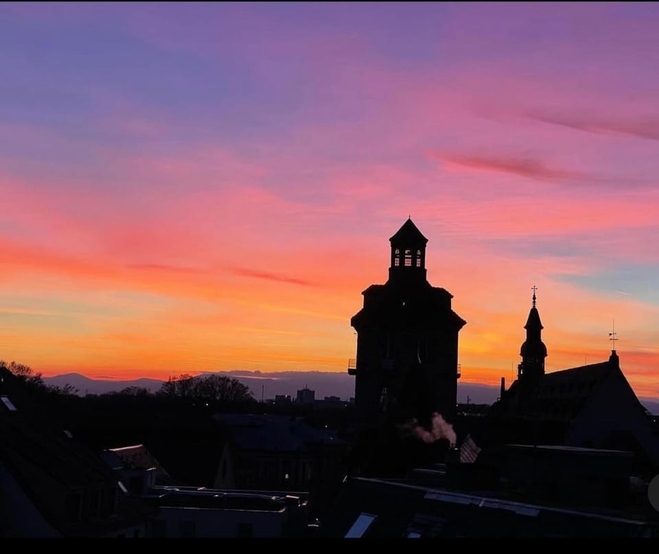 Property building, Sunset