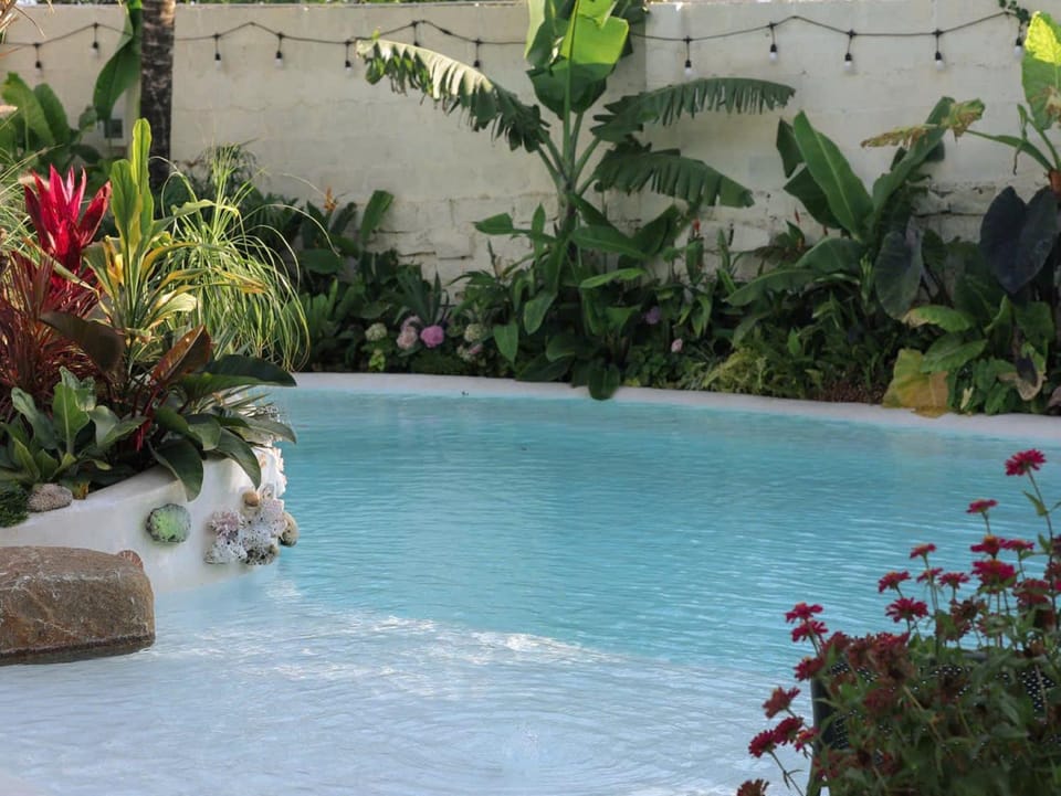 Day, Natural landscape, Garden, Garden view, Pool view, Swimming pool