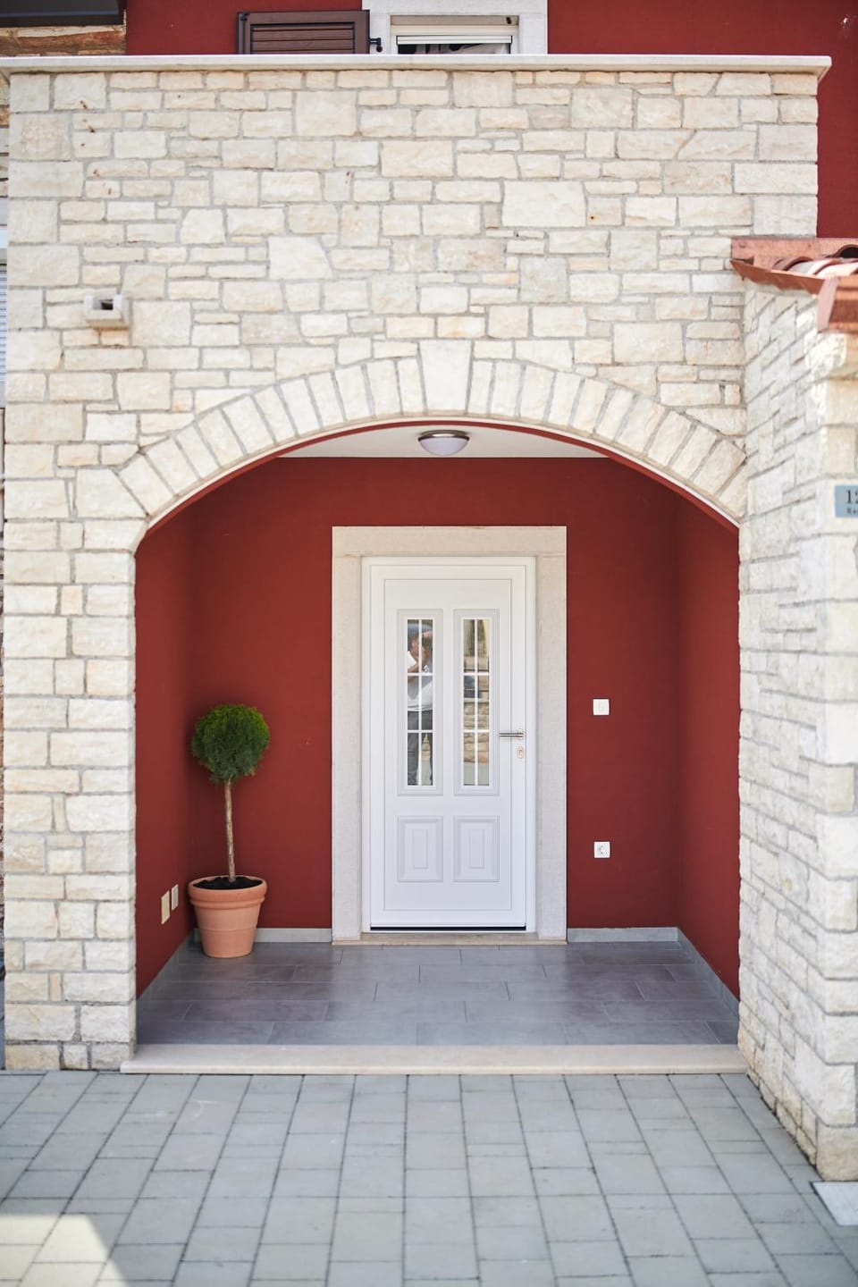 Patio, Facade/entrance, Day, On site