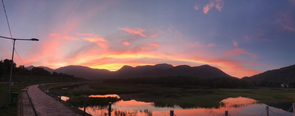 Natural landscape, Mountain view, Sunrise, Sunset