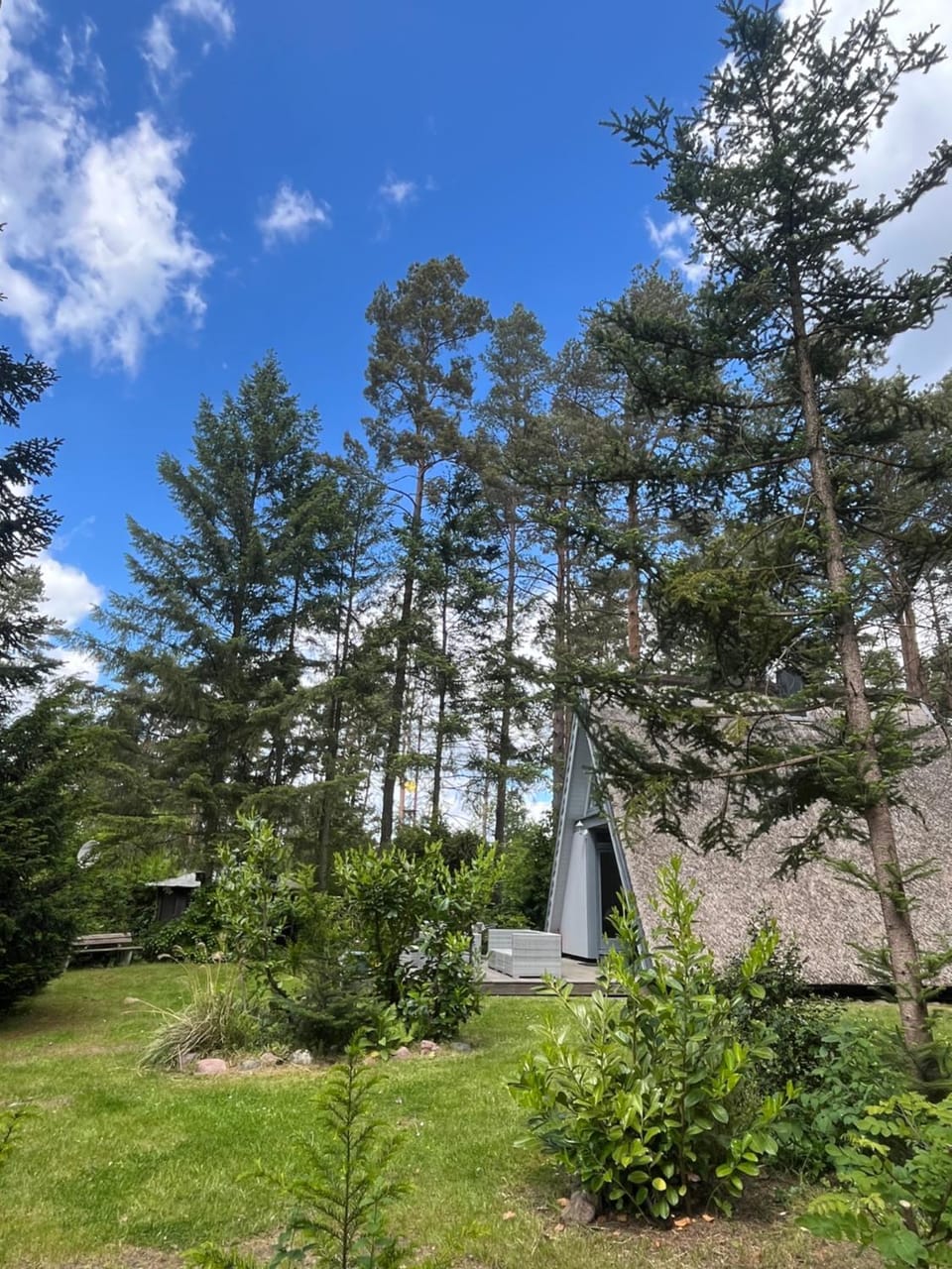 Ferienhaus Reetdach 1300qm Privatgrundstück Bootssteg Sauna Templin Lübbesee Uckermark Erholung pur Seenplatte House in Templin
