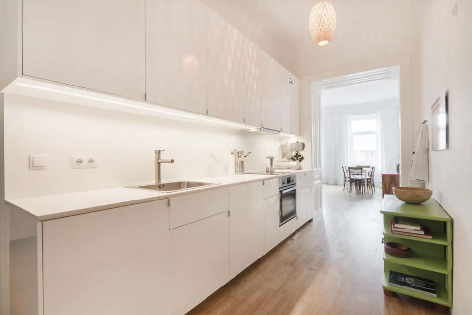 Kitchen or kitchenette, Living room, Dining area
